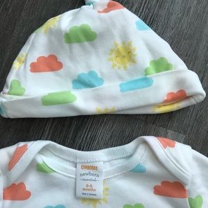 2 piece Gymboree nightgown hat set